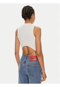 Hugo Top Sepinn 50514314 Beżowy Slim Fit. Kolor: beżowy. Materiał: wiskoza #6