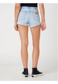 Wrangler Szorty jeansowe W23K73171 112332346 Błękitny Regular Fit. Kolor: niebieski. Materiał: jeans, bawełna