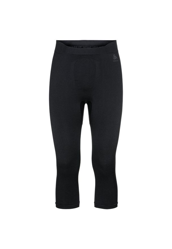 Odlo - Legginsy termiczne męskie Performance Warm Eco Bl Bottom 3/4. Kolor: czarny