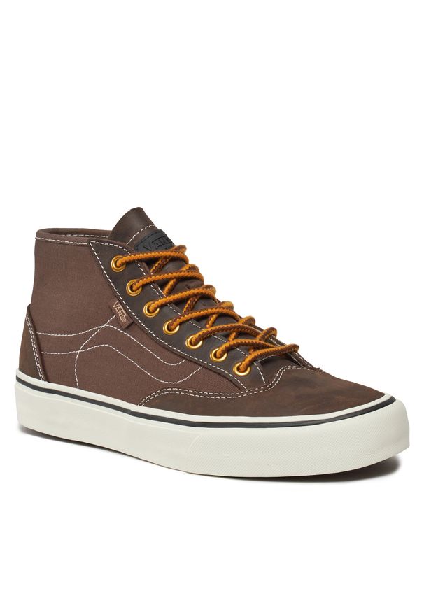 Sneakersy Vans Ua Destruct Mid VR3 VN0007QNBRO1 Brown. Kolor: brązowy. Materiał: skóra