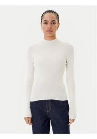 Guess Golf W5BR15 Z3OW2 Écru Slim Fit. Typ kołnierza: golf. Materiał: syntetyk