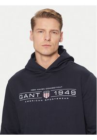 GANT - Gant Bluza 2044014 Granatowy Regular Fit. Kolor: niebieski. Materiał: bawełna #5
