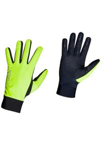ROGELLI - Cienkie zimowe rękawiczki z membraną LAVAL, żółte odblaskowe. Kolor: czarny, wielokolorowy, żółty. Sezon: zima