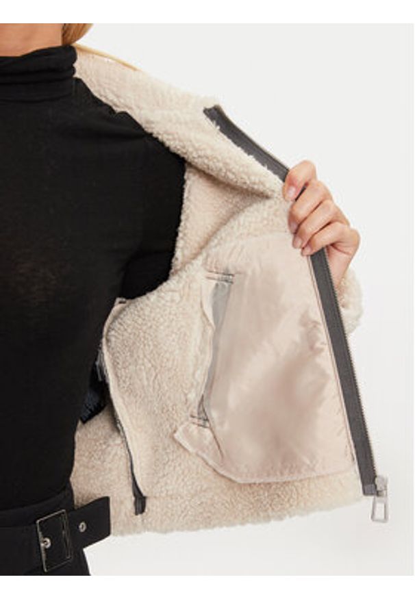 only - ONLY Kurtka z imitacji skóry Betty 15322046 Szary Regular Fit. Kolor: szary. Materiał: skóra
