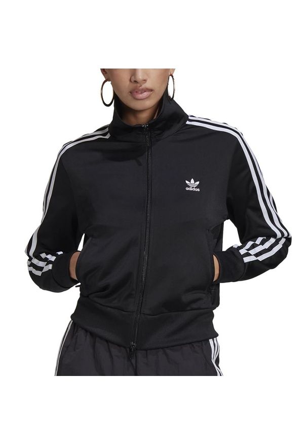 Adidas - Bluza adidas Originals Adicolor Classics Firebird Primeblue Track Jacket GN2817 - czarna. Kolor: czarny. Wzór: paski. Styl: klasyczny, sportowy