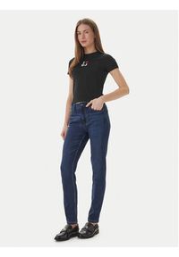 Guess Jeans T-Shirt W6GIB1 J1314 Czarny Slim Fit. Kolor: czarny. Materiał: bawełna #4