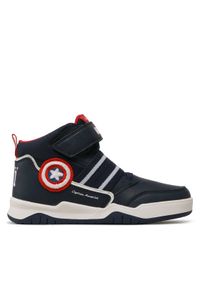 Geox Sneakersy MARVEL J Perth Boy J367RD 05411 C0735 S Granatowy. Kolor: niebieski. Wzór: motyw z bajki