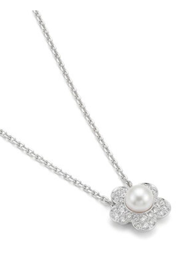 Swarovski Naszyjnik Flower 5755817 Srebrny. Materiał: metalowe. Kolor: srebrny