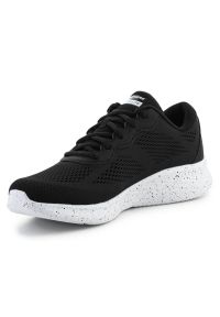 skechers - Buty Skechers Skech-Lite 149990-BKW czarne. Okazja: na co dzień. Kolor: czarny. Materiał: materiał