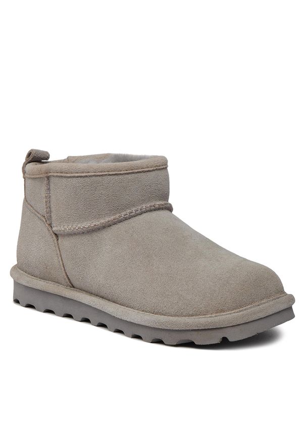 Śniegowce Bearpaw Shorty 2860W Gray Fog 051. Kolor: szary. Materiał: skóra, zamsz