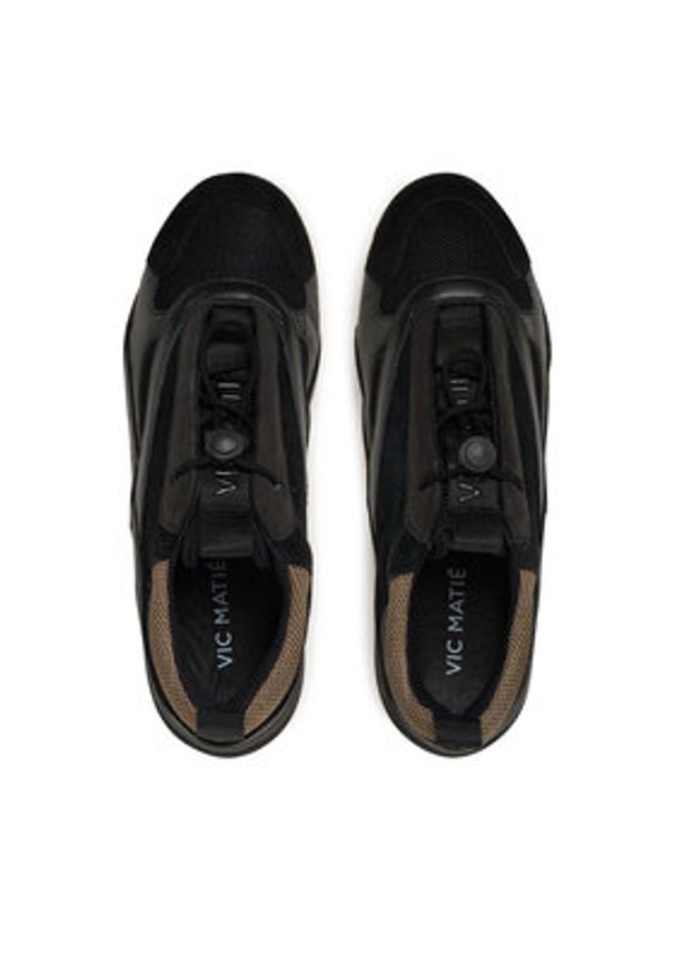 Vic Matié Sneakersy 1H4300D G32BR7T458 Czarny. Kolor: czarny. Materiał: skóra, zamsz