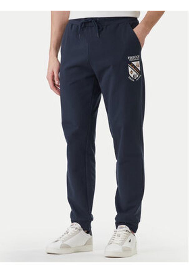 Aeronautica Militare Dres 261TF0115UF00674 Granatowy Regular Fit. Kolor: niebieski. Materiał: bawełna