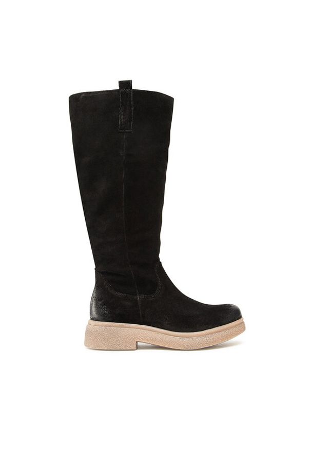 Lasocki Kozaki WI23-BULGY-06 Czarny. Kolor: czarny. Materiał: skóra, zamsz