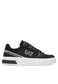 EA7 Emporio Armani Sneakersy 7X000338 AF18614 MC001 Czarny. Kolor: czarny. Materiał: skóra