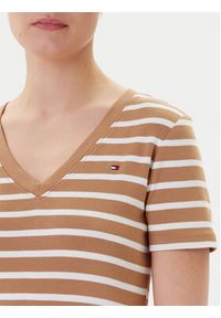 TOMMY HILFIGER - Tommy Hilfiger T-Shirt New Cody WW0WW40584 Brązowy Slim Fit. Kolor: brązowy #3