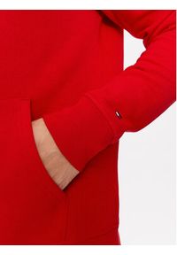 TOMMY HILFIGER - Tommy Hilfiger Bluza Logo MW0MW11599 Czerwony Regular Fit. Kolor: czerwony. Materiał: syntetyk #4