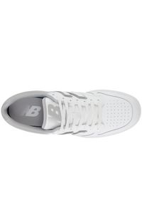 Buty unisex New Balance BB480LGM – białe. Okazja: na co dzień. Kolor: biały. Materiał: skóra, dresówka, materiał, syntetyk. Szerokość cholewki: normalna. Sport: turystyka piesza #2