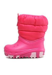Crocs Śniegowce Classic Neo Puff Boot T 207683 Różowy. Kolor: różowy #3