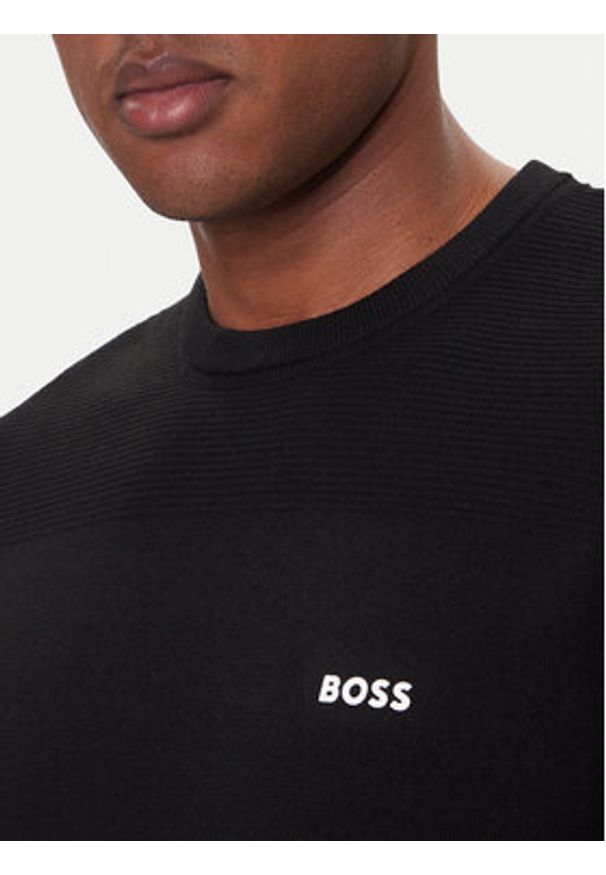 BOSS Sweter Momentum-X CN 50547507 Czarny Slim Fit. Kolor: czarny. Materiał: syntetyk