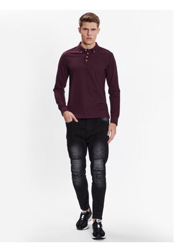 Brave Soul Jeansy MJN-BIKERCHARC Czarny Skinny Fit. Kolor: czarny