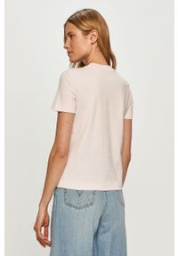 Calvin Klein Jeans - T-shirt. Okazja: na co dzień. Kolor: różowy. Materiał: bawełna, dzianina. Wzór: aplikacja. Styl: casual #3