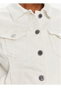 Morgan Kurtka jeansowa 221-VPOM1 Biały Slim Fit. Kolor: biały. Materiał: bawełna #4
