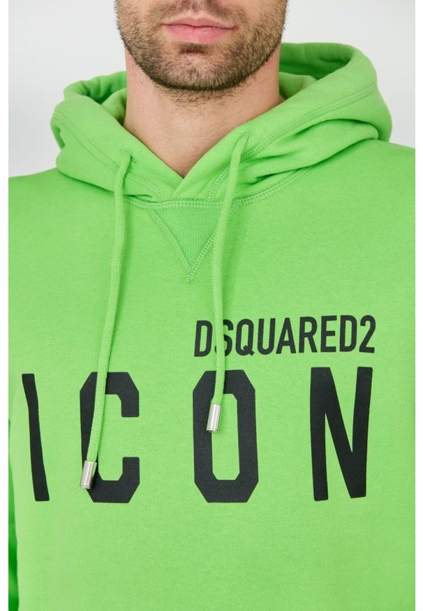 DSQUARED2 Zielona bluza Sweatshirt. Kolor: zielony