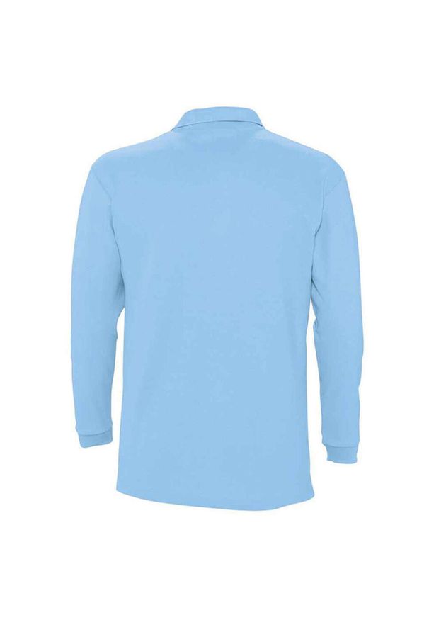 SOL'S - Koszulka Polo Z Długim Rękawem Dla Dorosłych Unisex Winter II. Okazja: na co dzień. Typ kołnierza: polo. Kolor: niebieski. Długość rękawa: długi rękaw. Długość: długie. Styl: casual