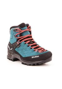 Buty Trekkingowe Damskie Salewa Mtn Trainer Mid Gtx. Wysokość cholewki: za kostkę. Zapięcie: sznurówki. Kolor: wielokolorowy. Materiał: materiał, skóra, syntetyk. Szerokość cholewki: normalna