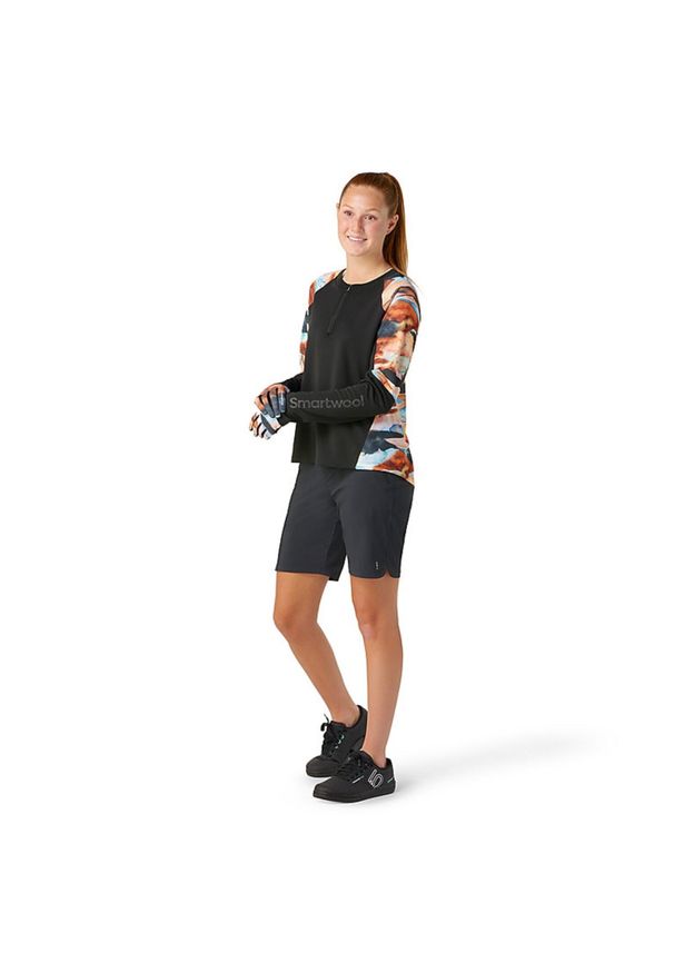 Bluza rowerowa damska Smartwool Mountain Bike LS. Kolor: czarny