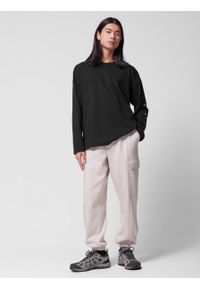 outhorn - Spodnie dresowe joggery męskie - kremowe. Kolor: kremowy. Materiał: dresówka #5