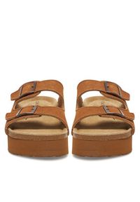 DeeZee Klapki DZ-C1 Brązowy. Kolor: brązowy. Materiał: zamsz, skóra #3