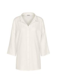 Triumph Koszulka piżamowa Summer Wear 10227228 Biały Regular Fit. Kolor: biały. Materiał: len #4