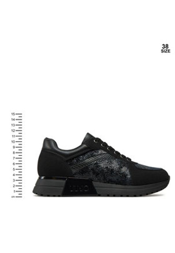 Liu Jo Sneakersy Kiss 816 4F4713 TX440 Czarny. Kolor: czarny. Materiał: materiał