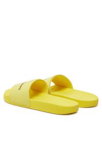 Calvin Klein Jeans Klapki Slide Monogram Co YW0YW00103 Żółty. Kolor: żółty