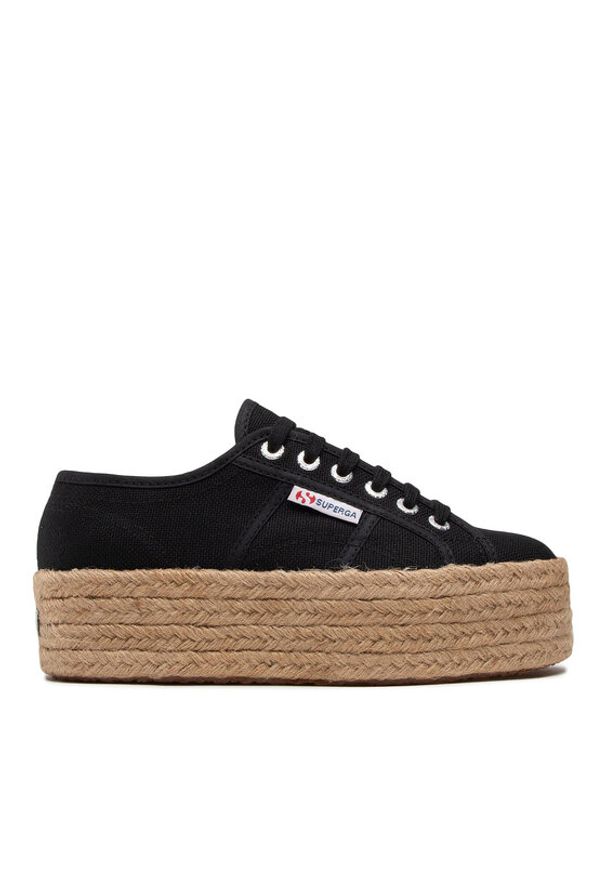 Superga Espadryle 2790 Rope S51186W Czarny. Kolor: czarny. Materiał: materiał