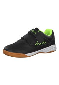 Buty halowe dla dzieci Kappa Kickoff K. Kolor: czarny. Materiał: syntetyk, tkanina, materiał. Sport: turystyka piesza
