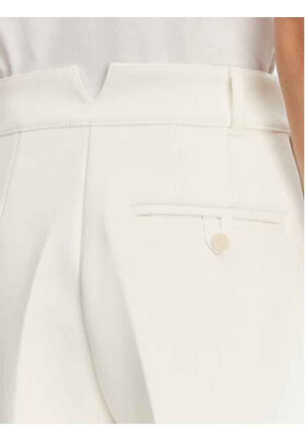 JACQUEMUS Spodnie materiałowe Le Pantalon Ovalo 24E241PA0791718 100 Biały Regular Fit. Kolor: biały. Materiał: syntetyk