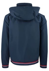 Granatowa Wiatrówka Męska z Odpinanym Kapturem - Pako Jeans. Kolor: niebieski. Materiał: poliester. Sezon: wiosna, jesień #5