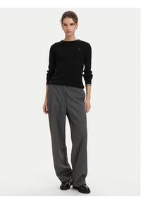 Beverly Hills Polo Club Sweter P-SS26W-M537390BLK Czarny Regular Fit. Typ kołnierza: polo. Kolor: czarny. Materiał: bawełna #4