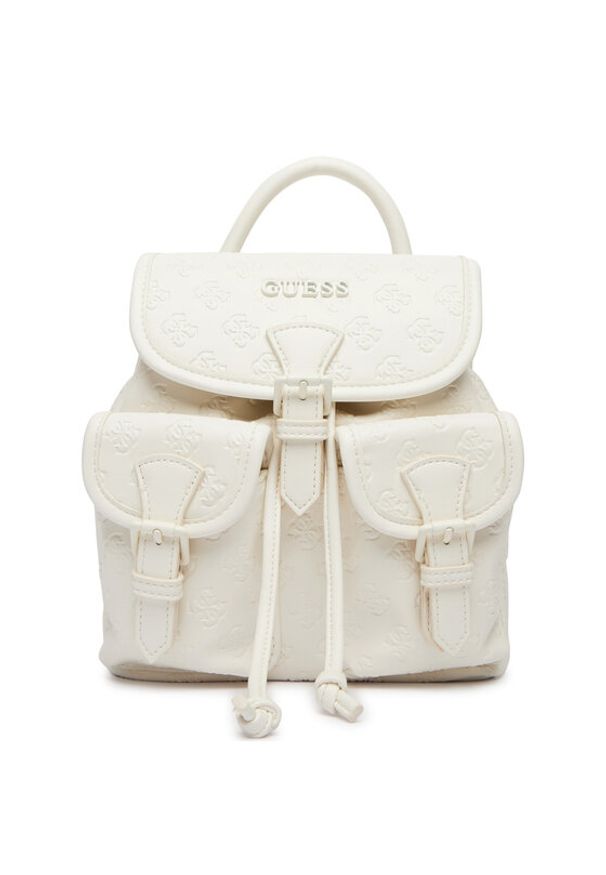 Guess Plecak V6GZ05 W2120 Écru. Materiał: skóra