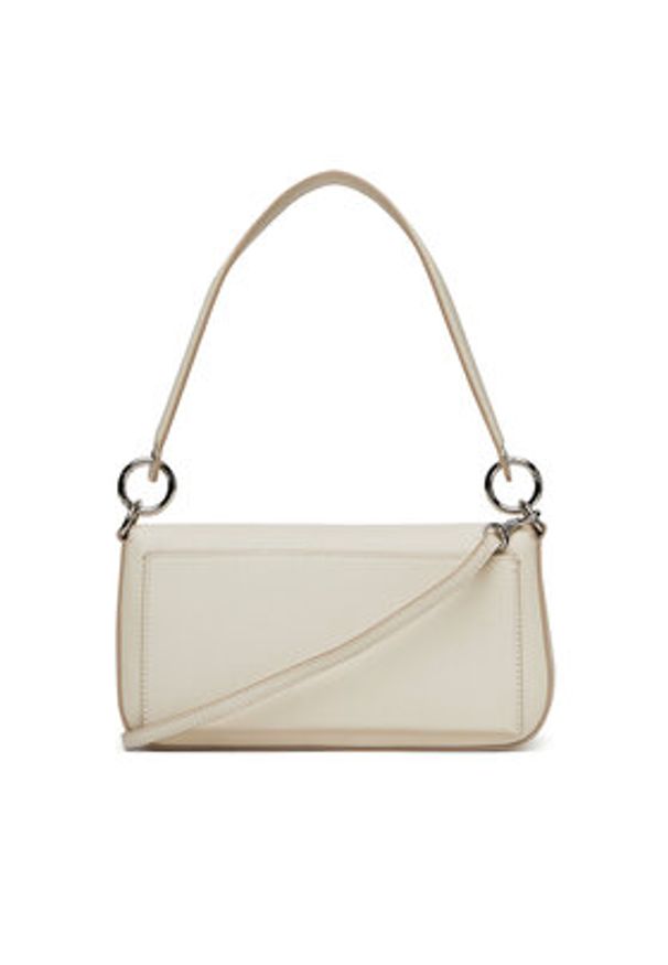 Calvin Klein Jeans Torebka Minimal Monogram Shoulder Pouch LV04K3161G Biały. Kolor: biały. Materiał: skórzane