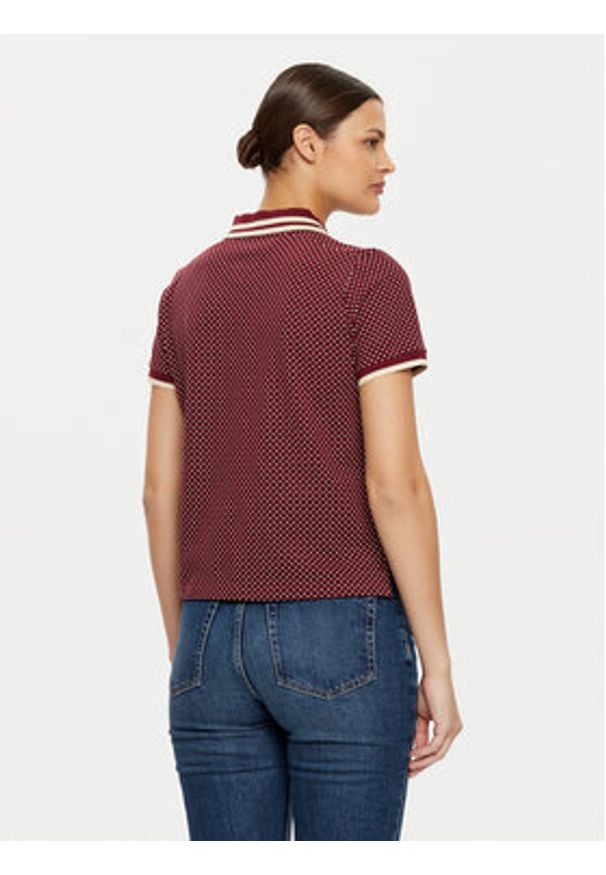 TOMMY HILFIGER - Tommy Hilfiger Polo WW0WW43928 Czerwony Slim Fit. Typ kołnierza: polo. Kolor: czerwony. Materiał: bawełna