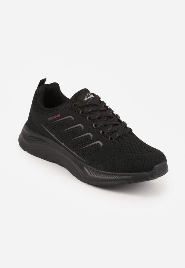 Born2be - Czarne Siateczkowe Buty Sportowe Sneakersy na Piankowej Podeszwie Physalane. Okazja: na co dzień, na spacer, do pracy. Zapięcie: sznurówki. Kolor: czarny. Materiał: jeans. Sport: turystyka piesza