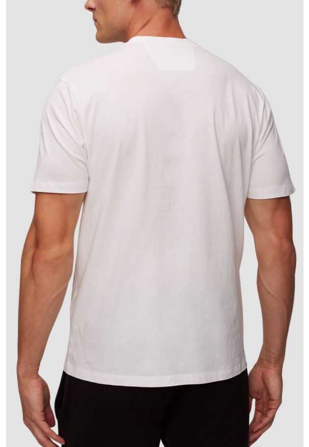 C.P. Company - C.P. COMPANY Biały męski t-shirt. Kolor: biały