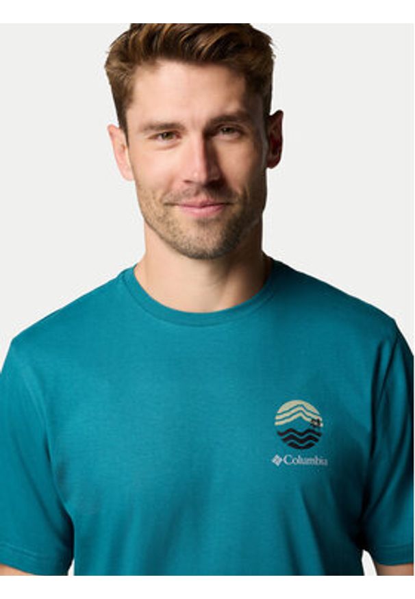 columbia - Columbia T-Shirt Kettle River™ 2120411 Turkusowy Regular Fit. Kolor: turkusowy. Materiał: bawełna