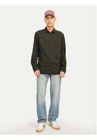 Jack & Jones - Jack&Jones Koszula Joshua 12258429 Zielony Slim Fit. Kolor: zielony. Materiał: syntetyk, bawełna #5