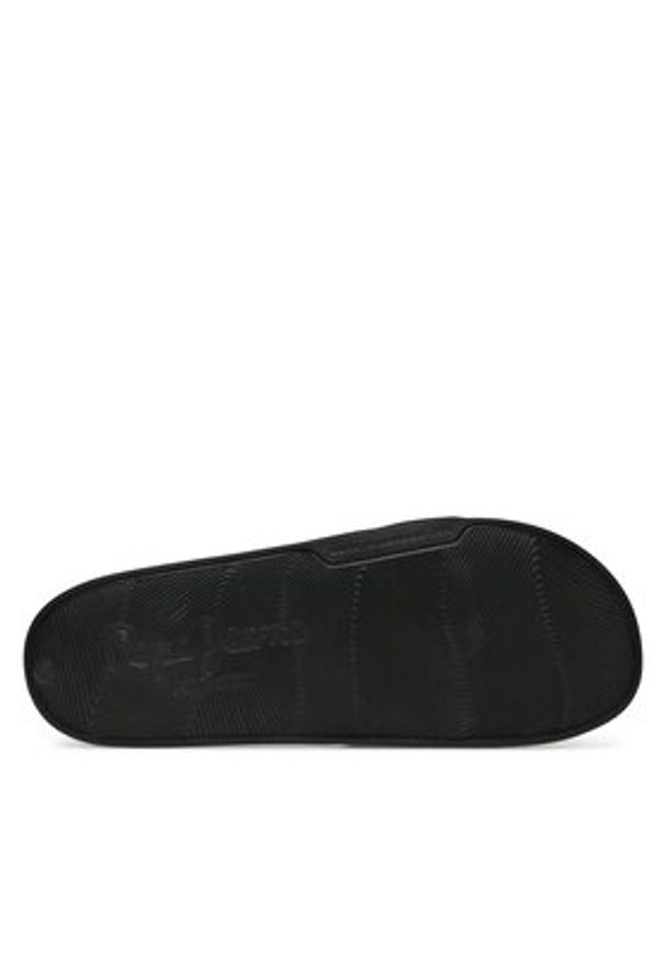 Pepe Jeans Klapki Slider Origin M PMS70160 Czarny. Kolor: czarny