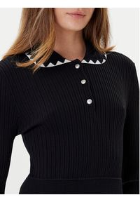 Pinko - PINKO Sukienka dzianinowa Nisida 105422 A2PT Czarny Regular Fit. Kolor: czarny. Materiał: syntetyk
