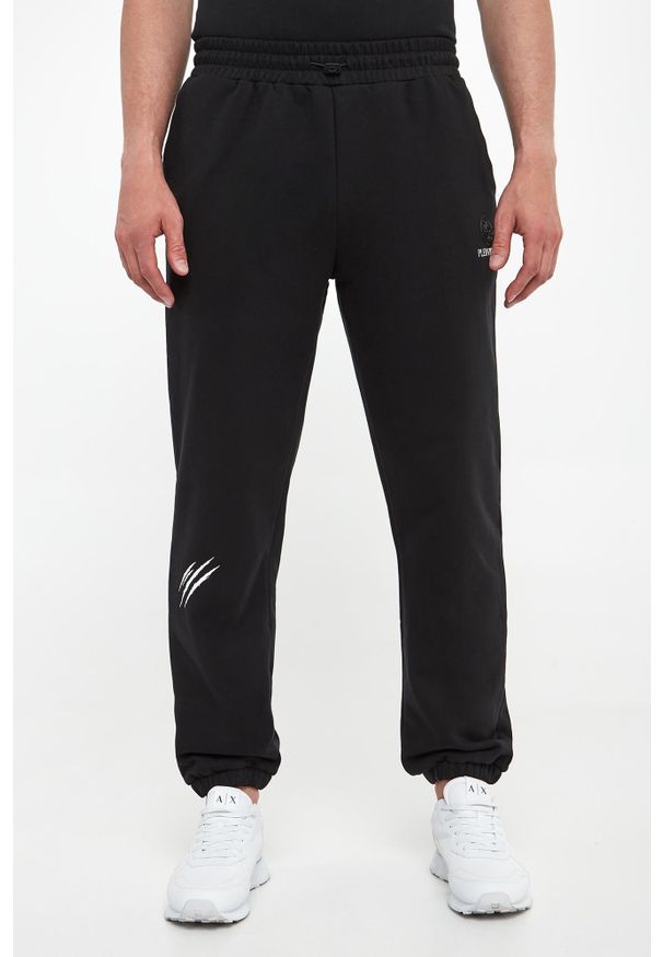 Plein Sport - Spodnie dresowe męskie PLEIN SPORT. Materiał: dresówka. Styl: sportowy